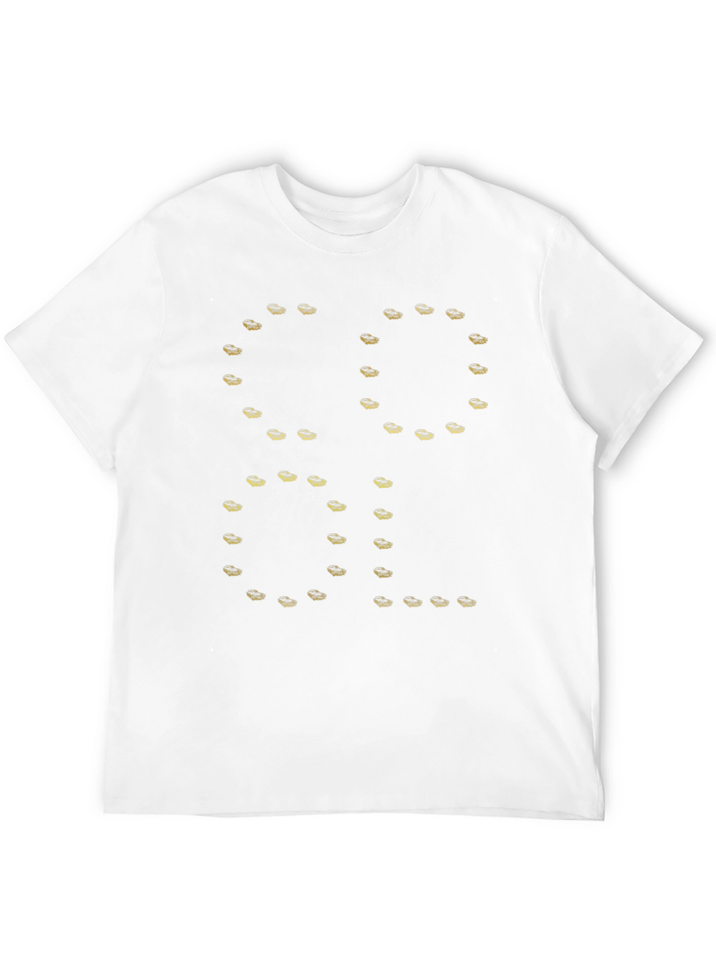 Cool Shirt - Black Tee with Unique Gold Design