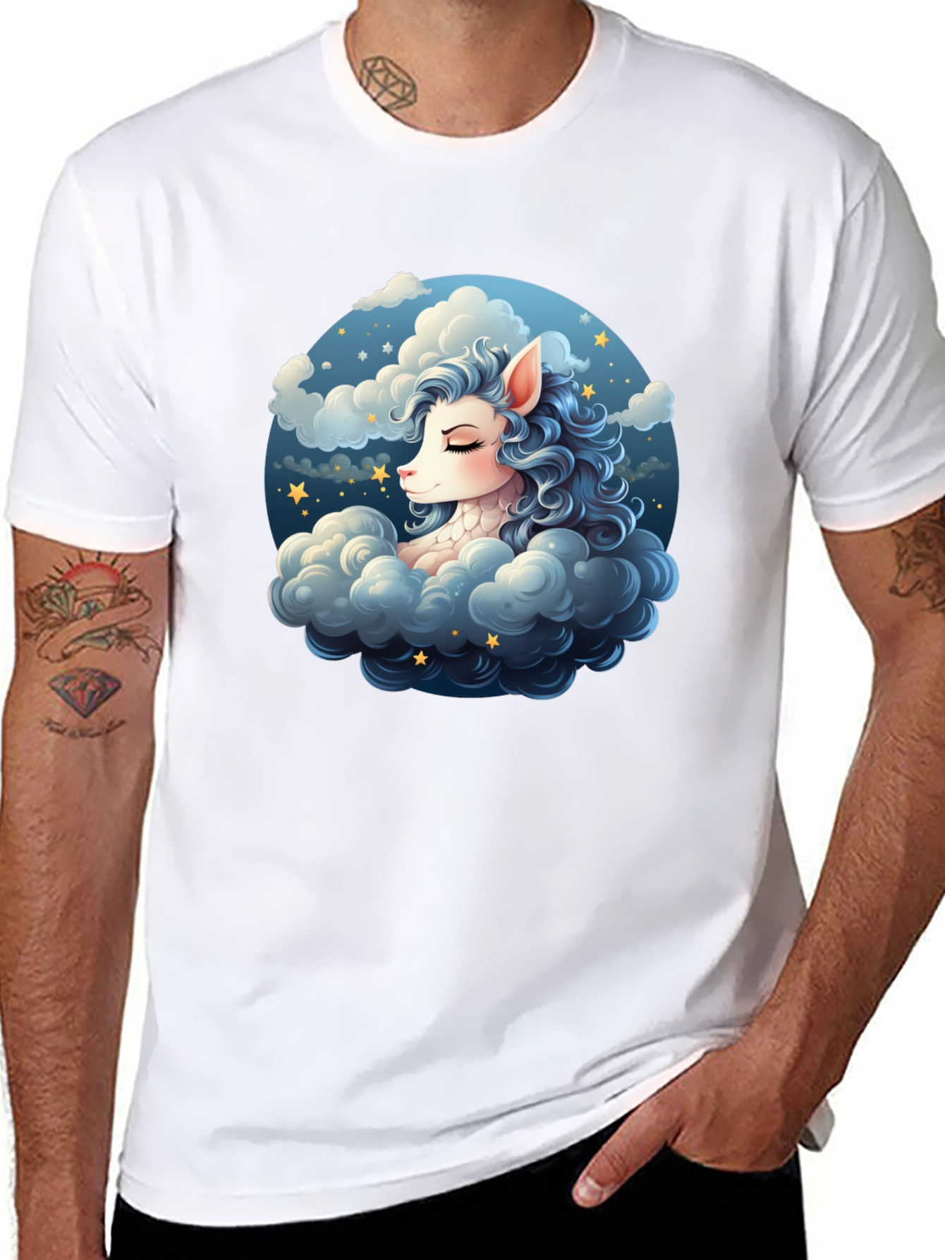 Dreamy Unicorn Cloud T-Shirt - Cute Graphic Tee