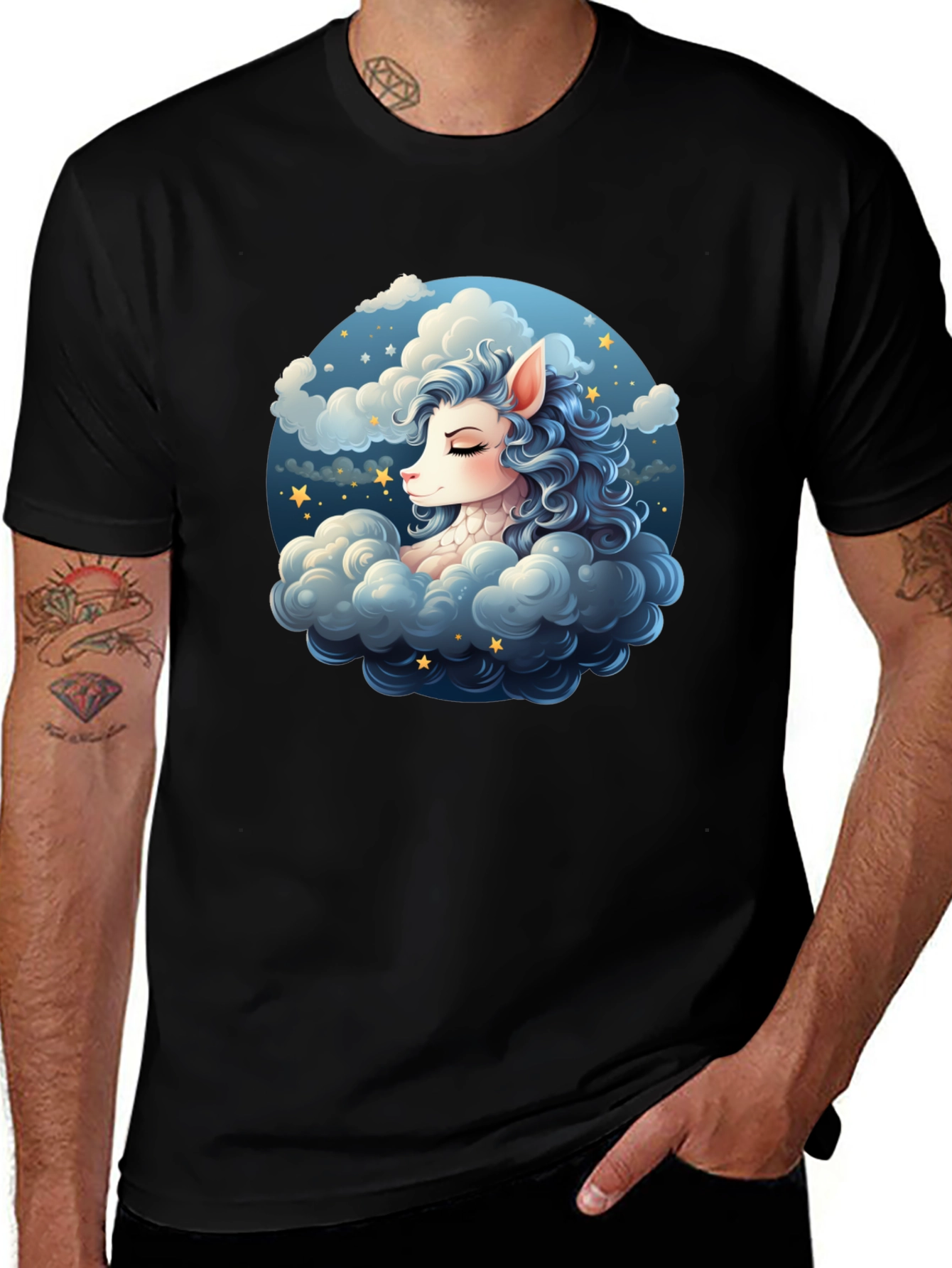 Dreamy Unicorn Cloud T-Shirt - Cute Graphic Tee