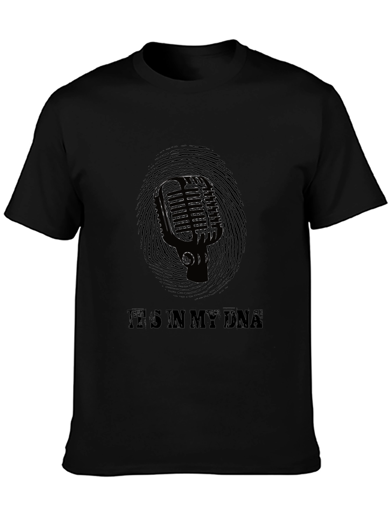 Microphone DNA Black T-Shirt