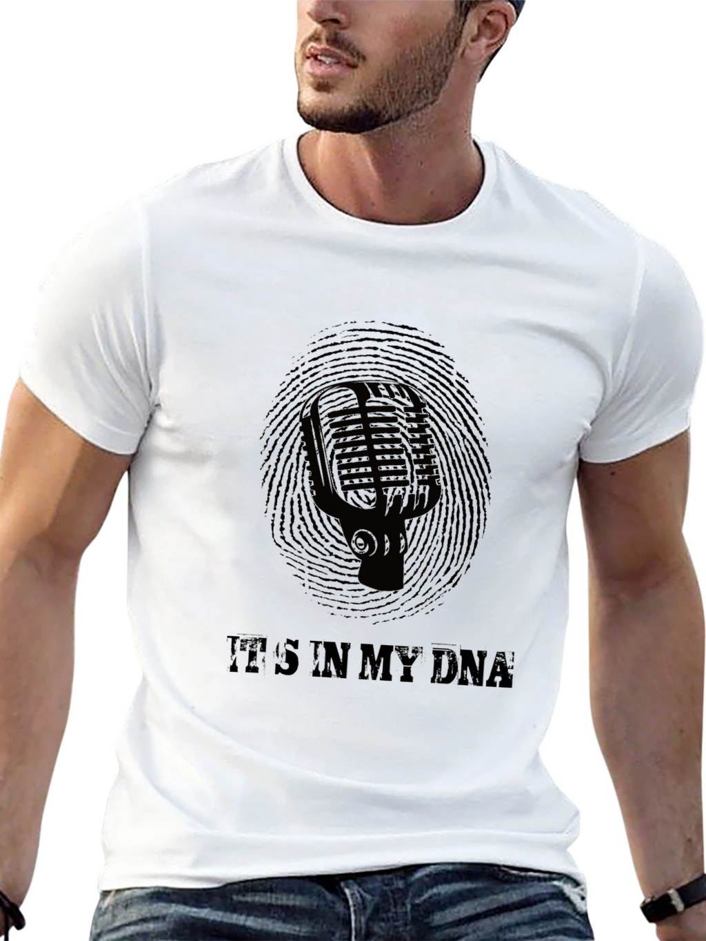 Microphone DNA Black T-Shirt