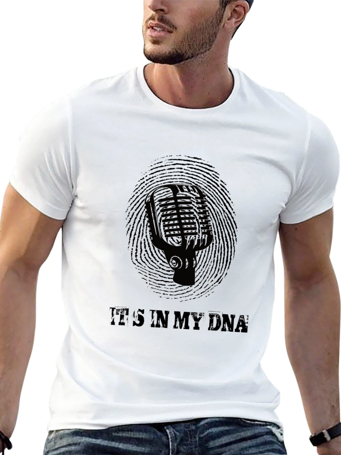 Microphone DNA Black T-Shirt