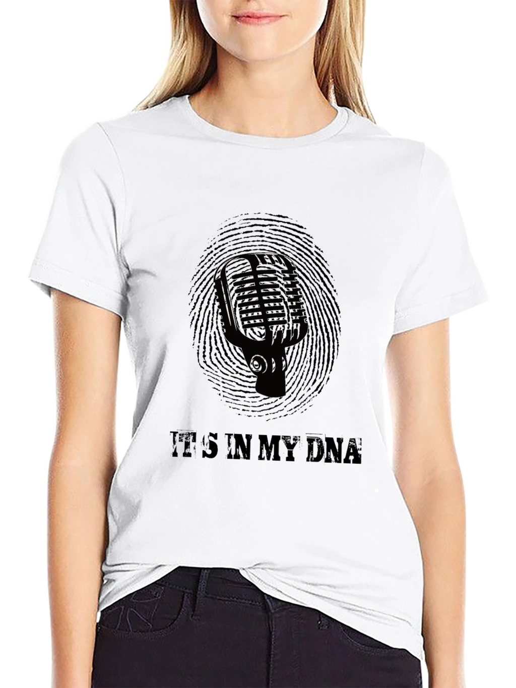 Microphone DNA Black T-Shirt