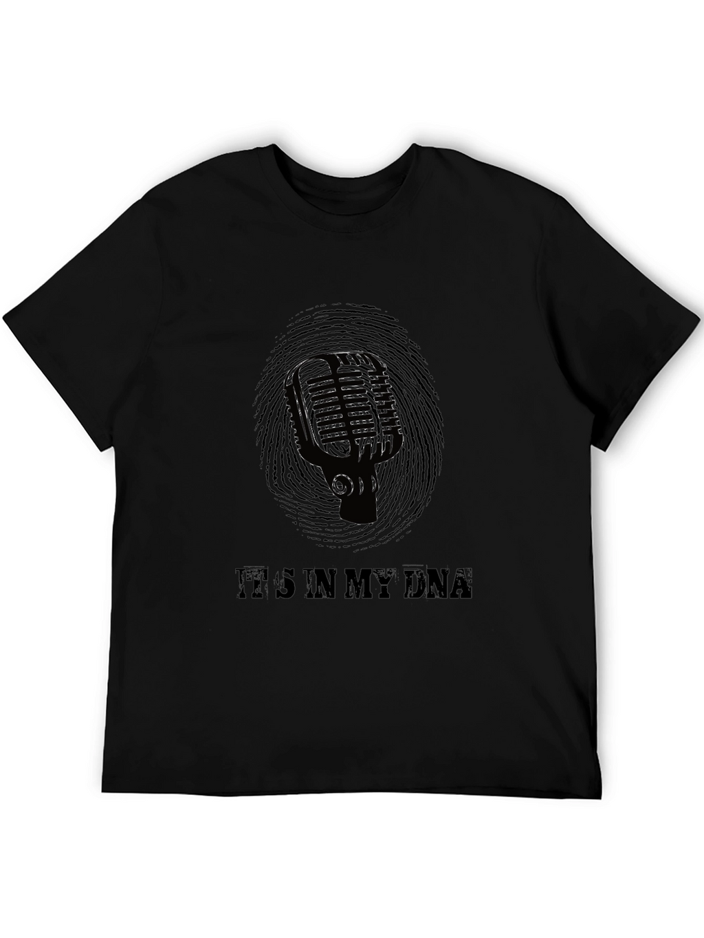 Microphone DNA Black T-Shirt