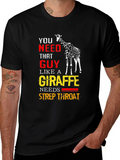 Giraffe Strep Throat Graphic T-Shirt