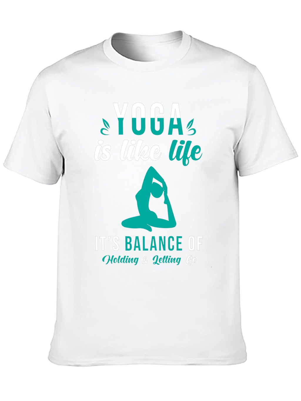 Yoga is Like Life Black Graphic Tee