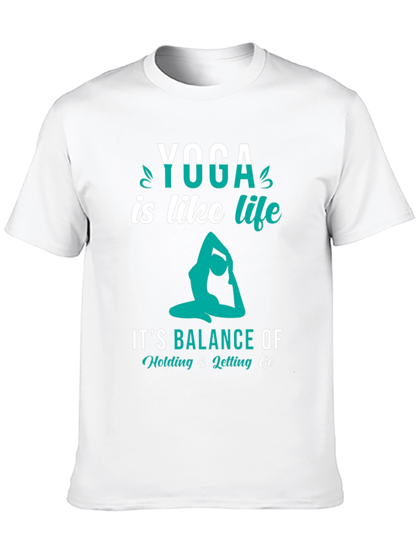 Yoga is Like Life Black Graphic Tee