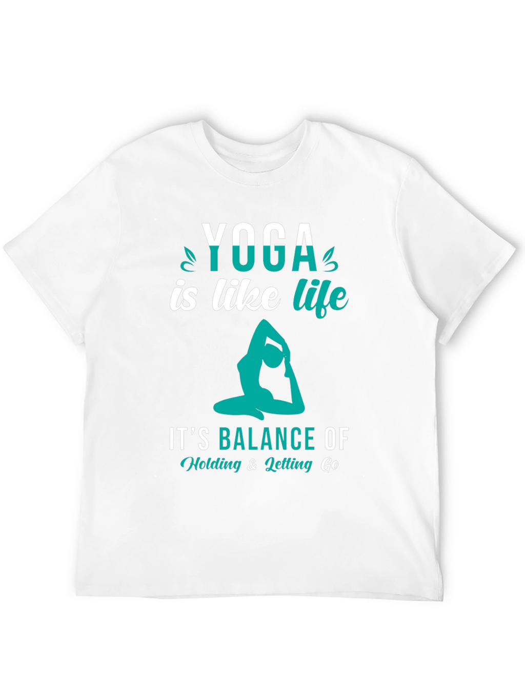 Yoga is Like Life Black Graphic Tee