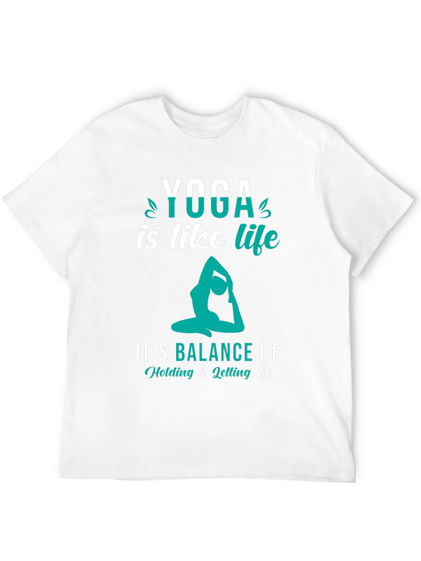 Yoga is Like Life Black Graphic Tee