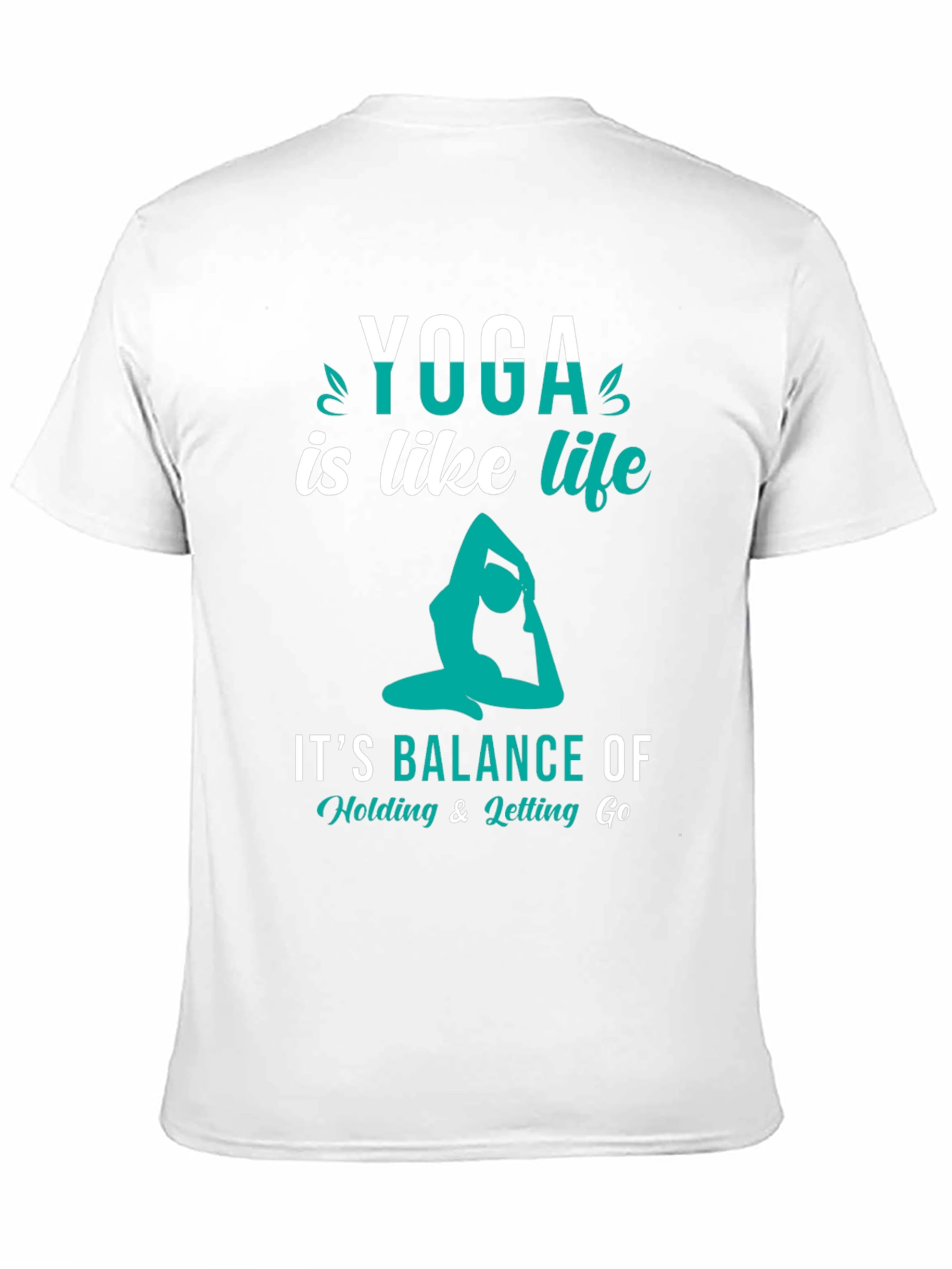 Yoga is Like Life Black Graphic Tee