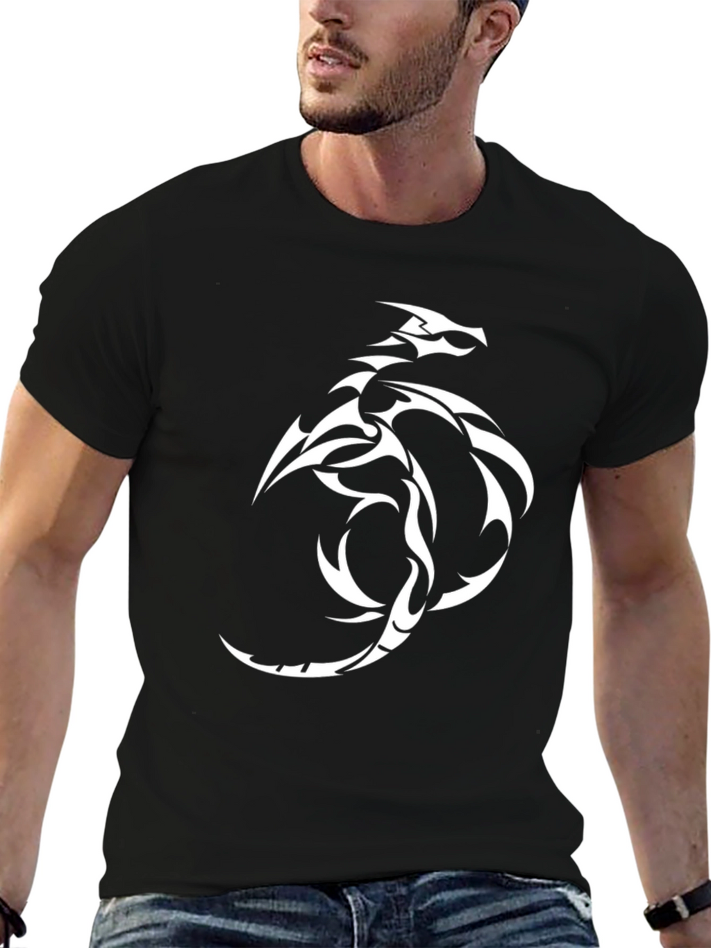 Black Dragon Graphic Tee - Mens