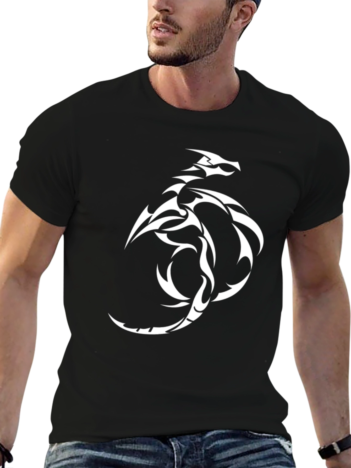 Black Dragon Graphic Tee - Mens
