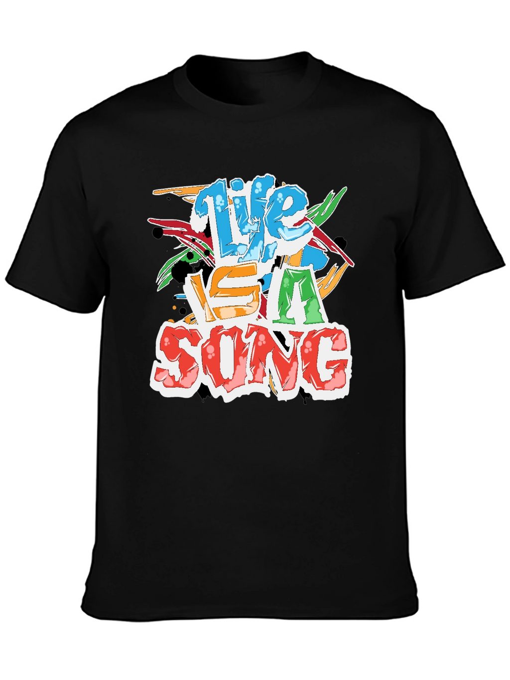 Life Is A Song Black T-Shirt