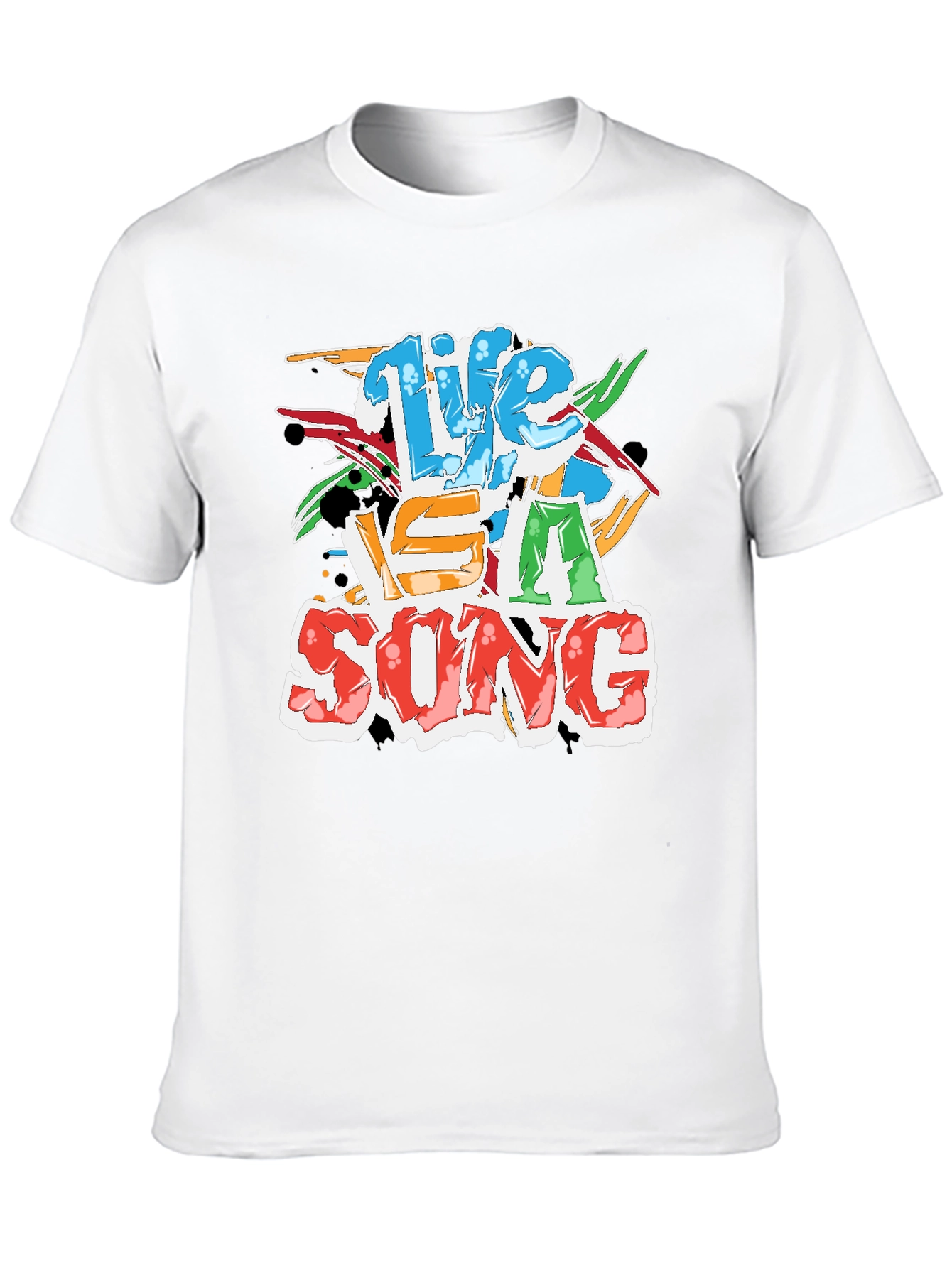 Life Is A Song Black T-Shirt