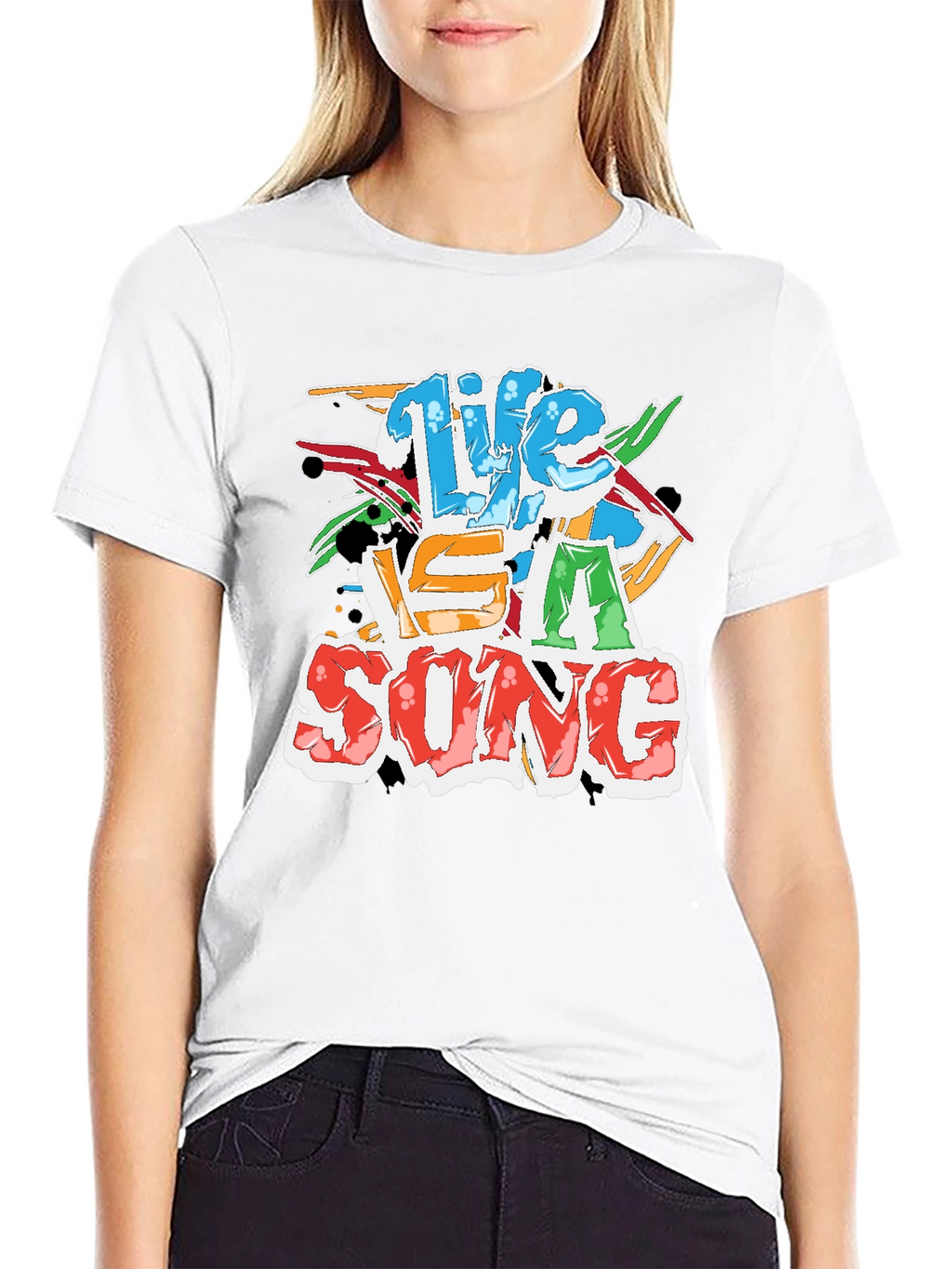 Life Is A Song Black T-Shirt