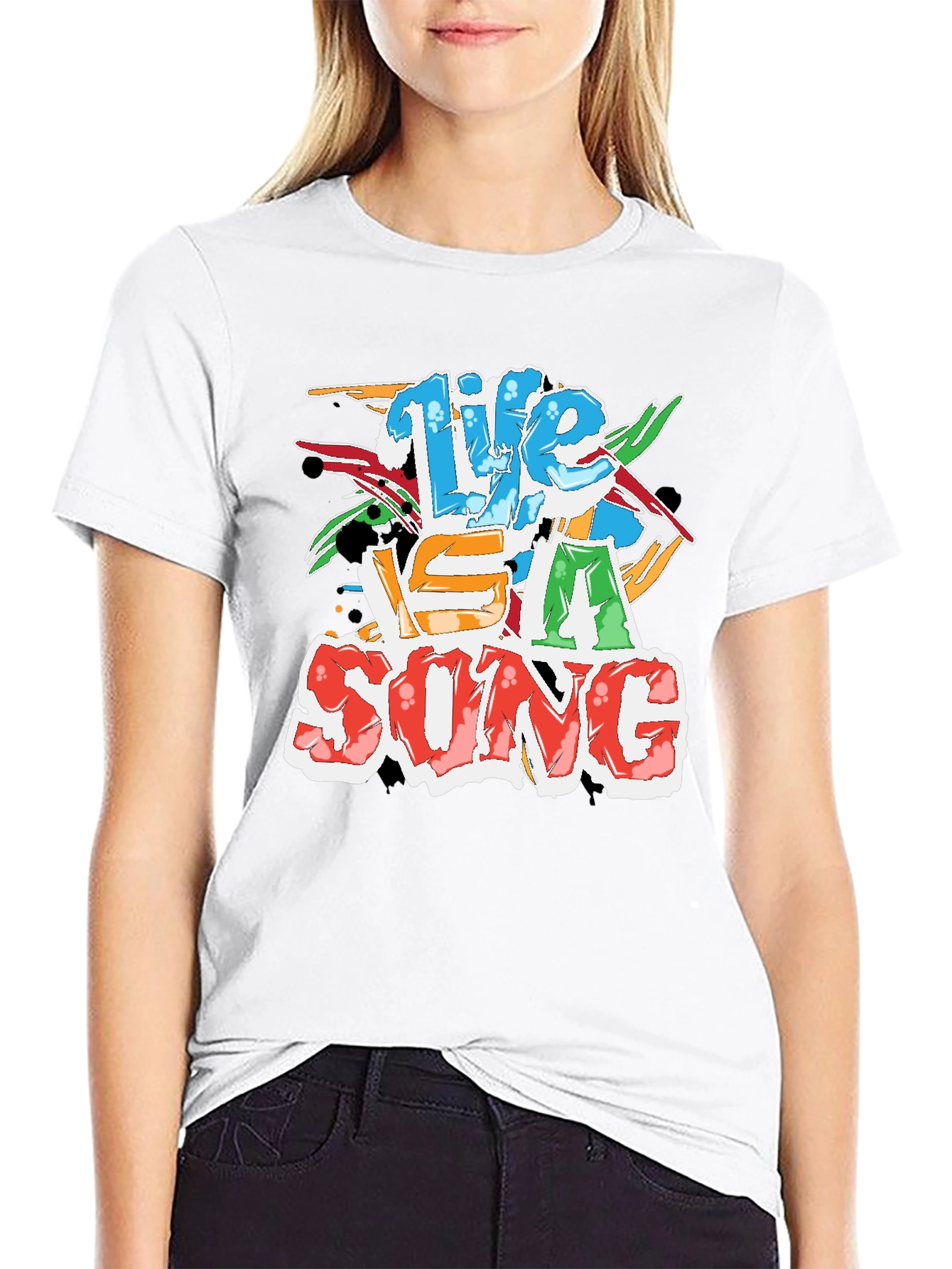 Life Is A Song Black T-Shirt