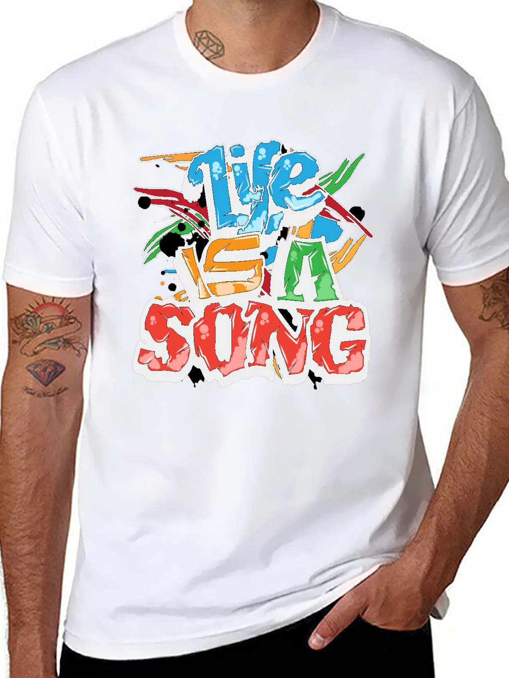 Life Is A Song Black T-Shirt