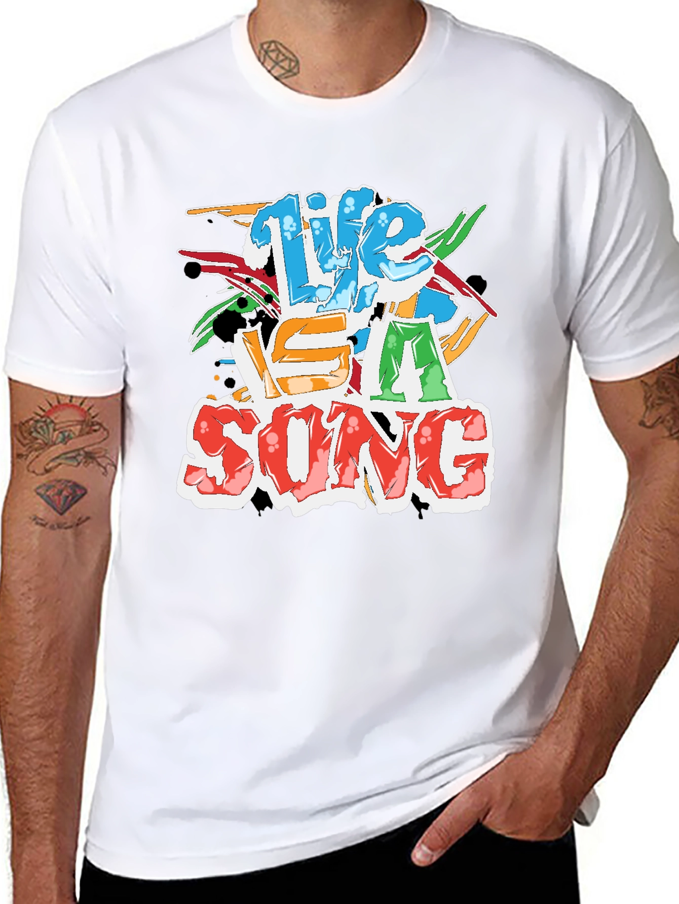 Life Is A Song Black T-Shirt