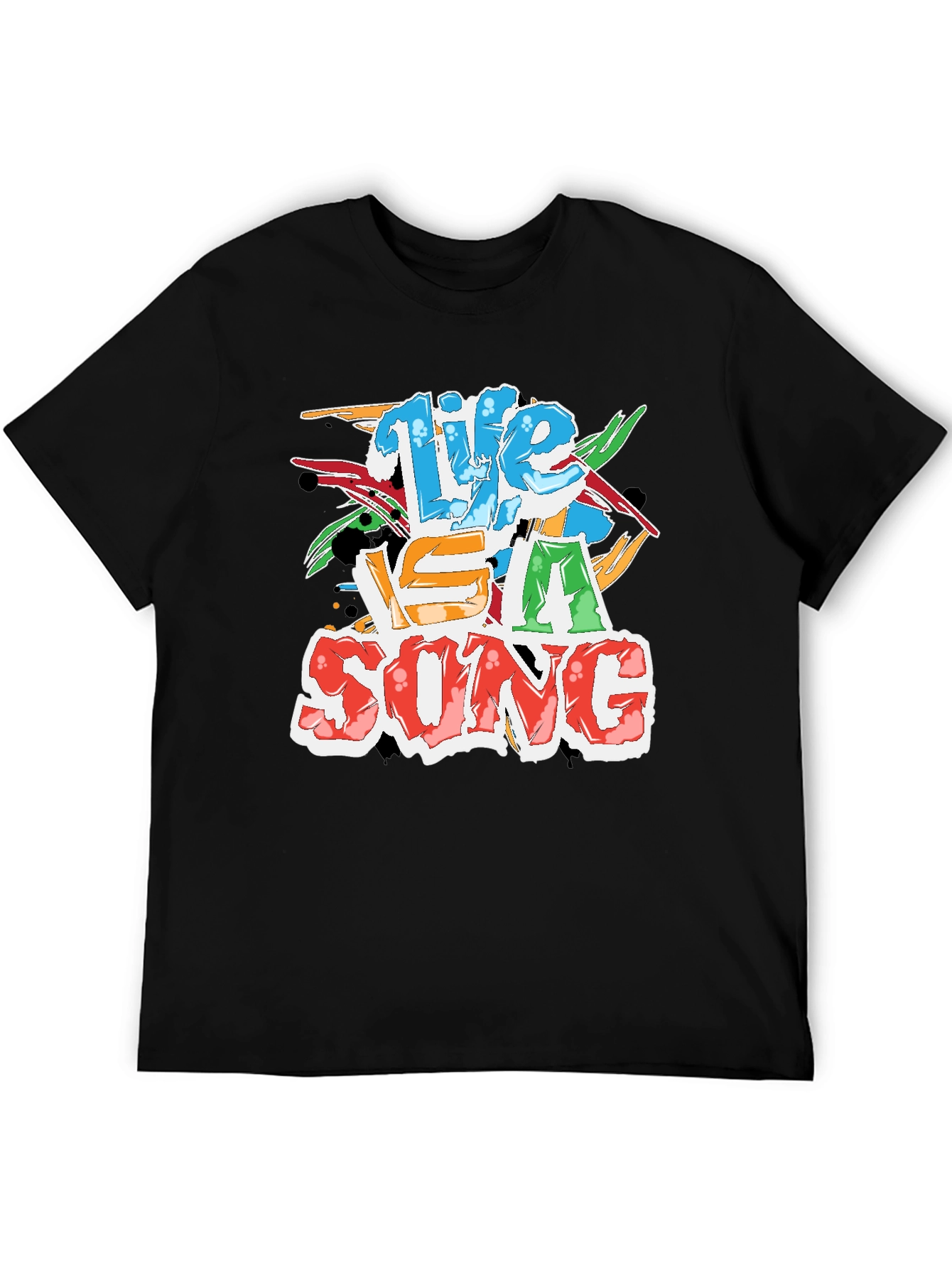 Life Is A Song Black T-Shirt
