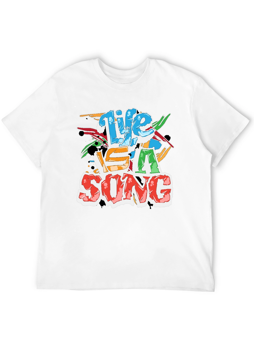 Life Is A Song Black T-Shirt