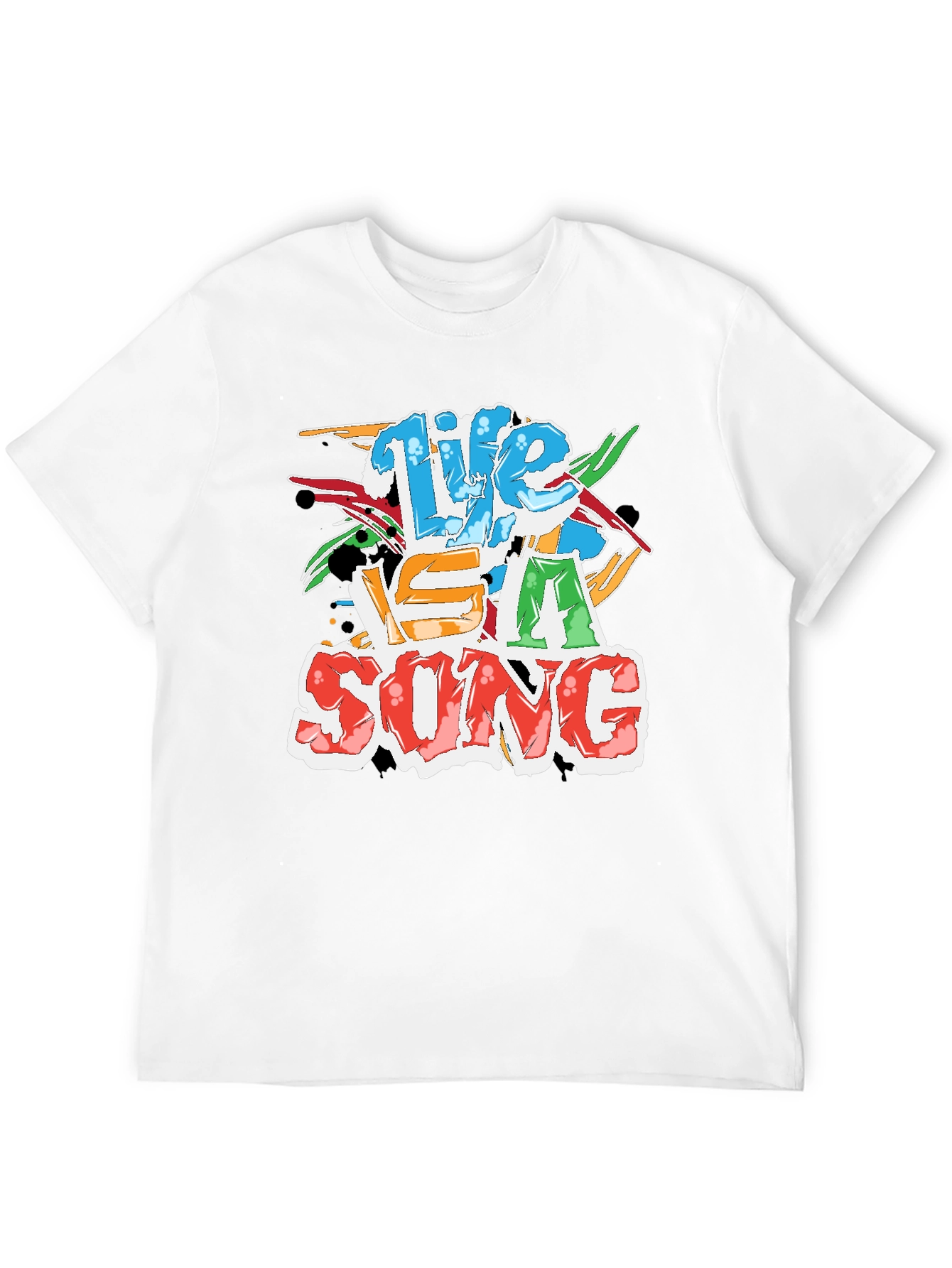 Life Is A Song Black T-Shirt