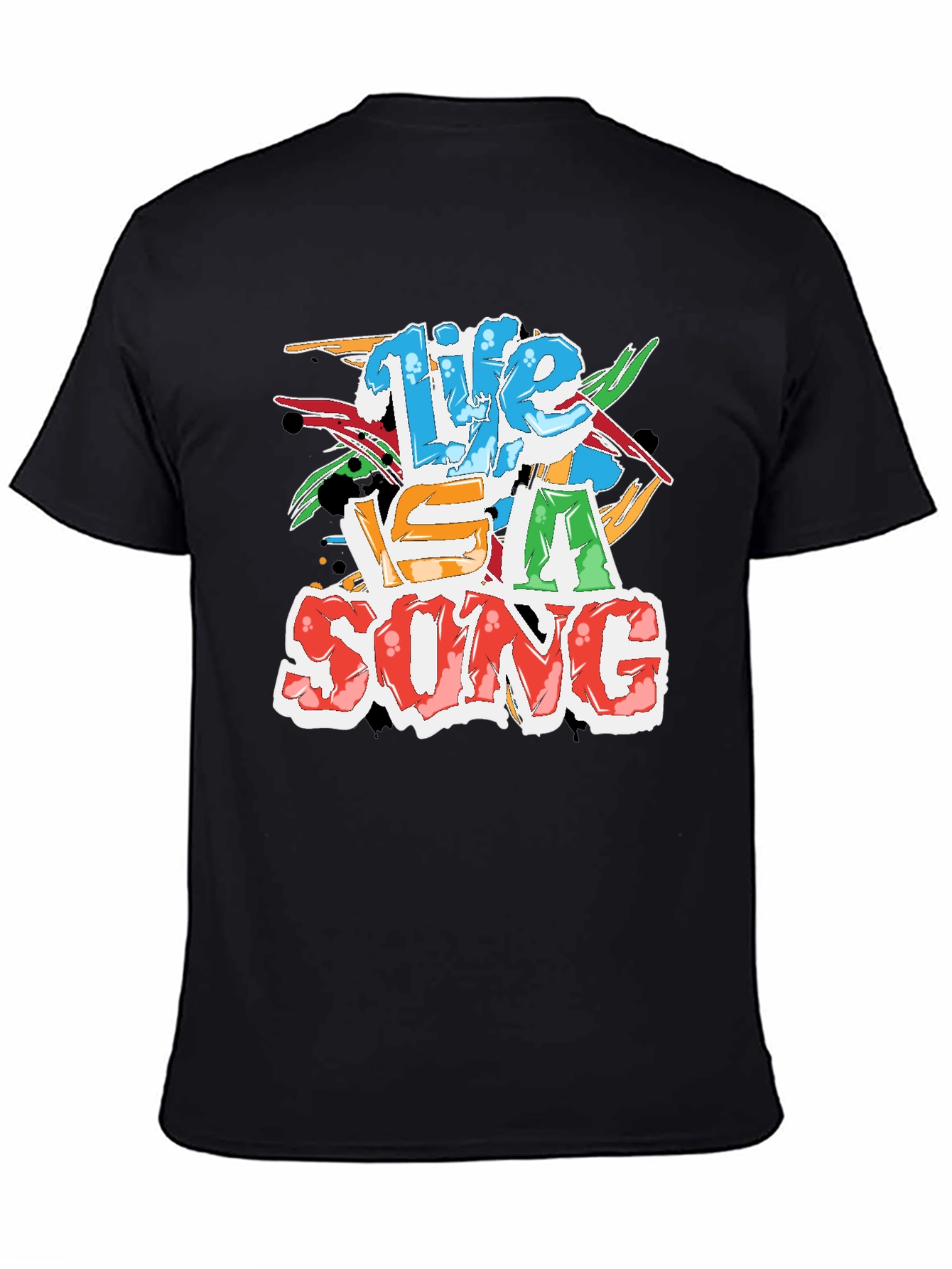 Life Is A Song Black T-Shirt