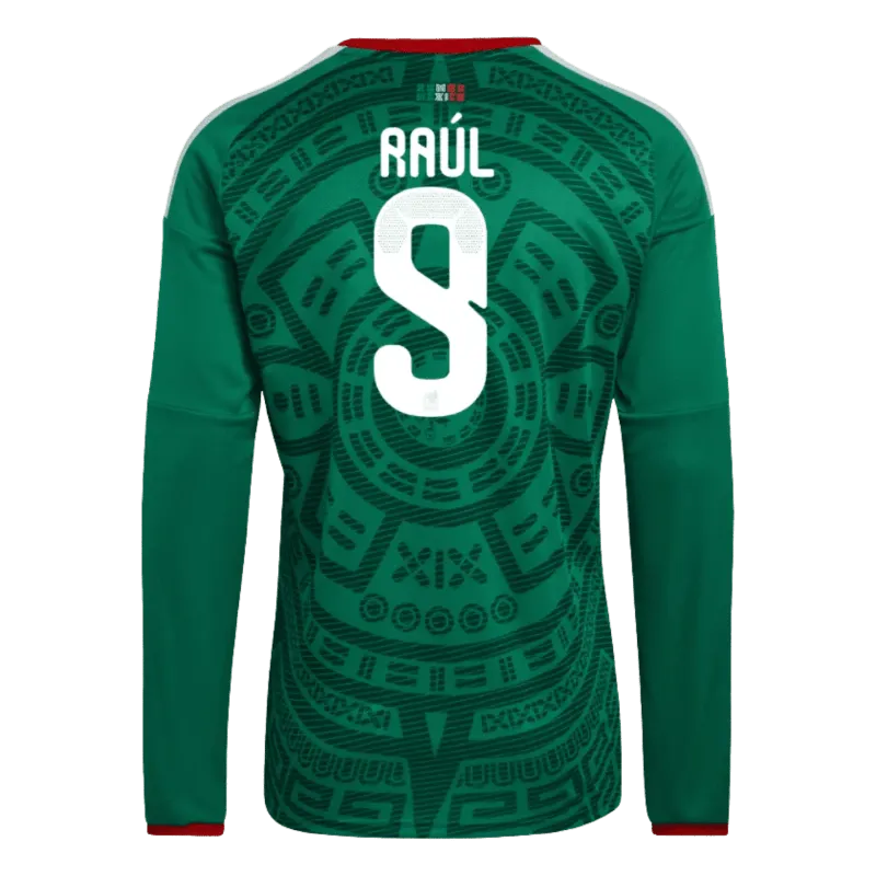Raul Jimenez 2026 Mexico Long Sleeve Home Jersey Back