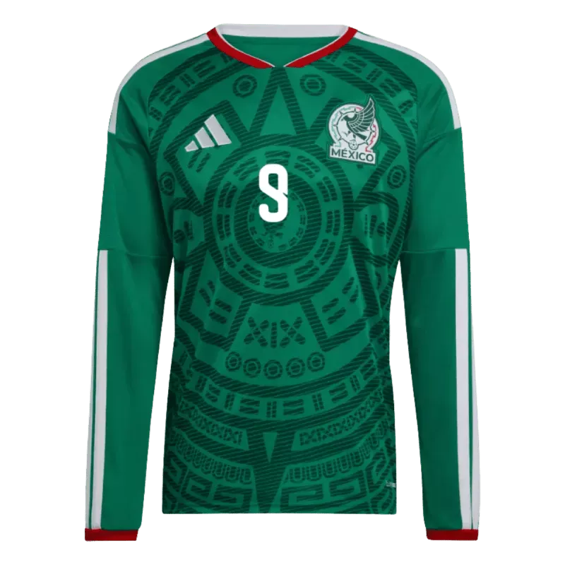 Raul Jimenez 2026 Mexico Long Sleeve Home Jersey Front