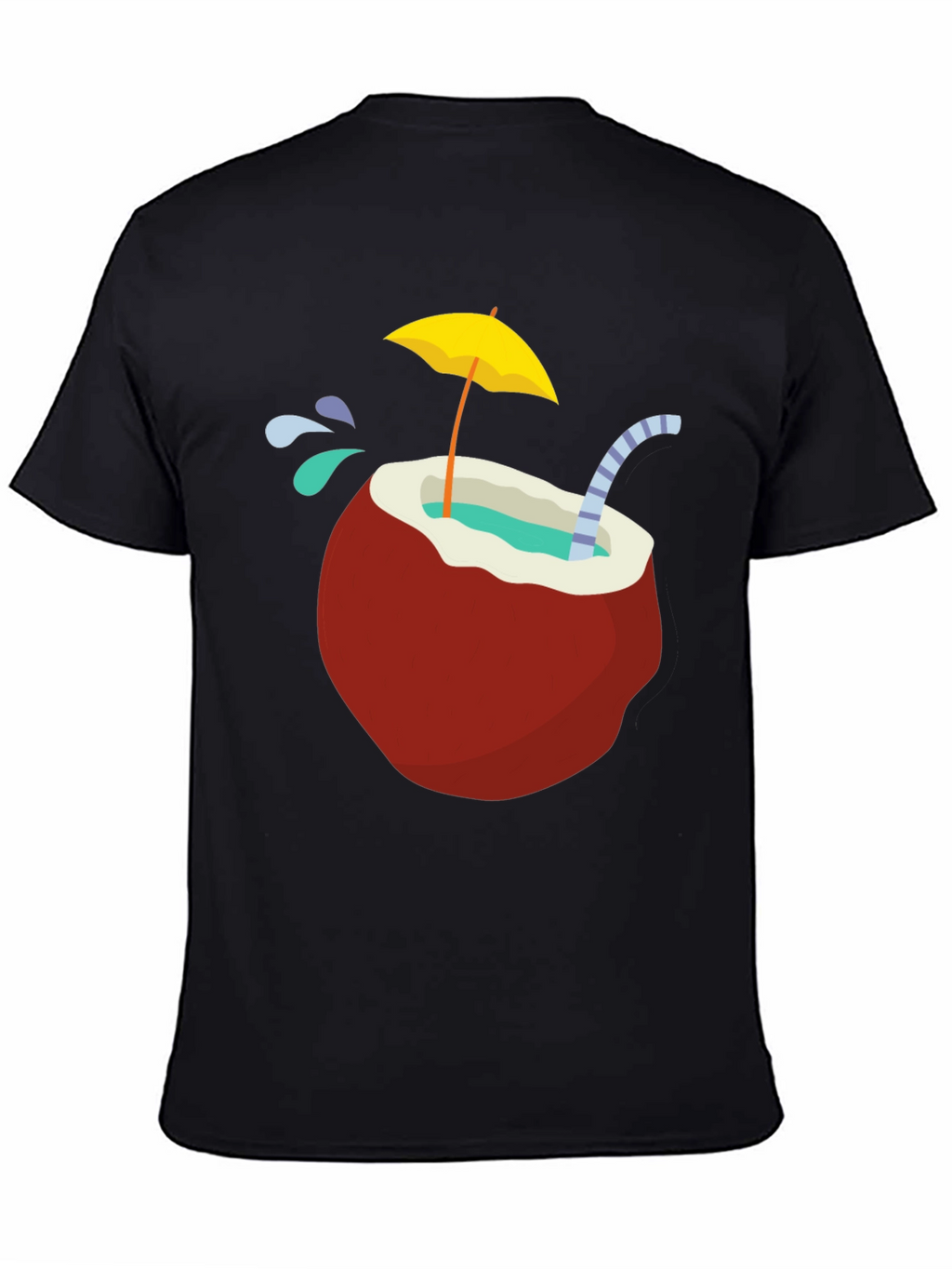 Tropical Coconut Drink T-Shirt - Vacation Vibes!