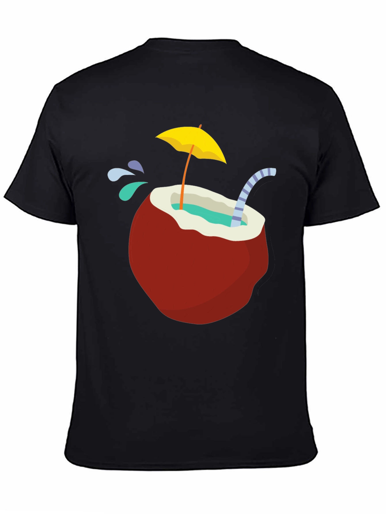 Tropical Coconut Drink T-Shirt - Vacation Vibes!