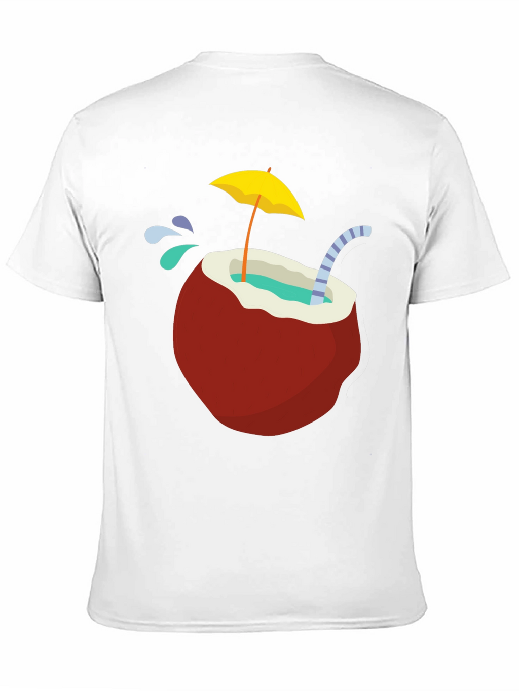 Tropical Coconut Drink T-Shirt - Vacation Vibes!
