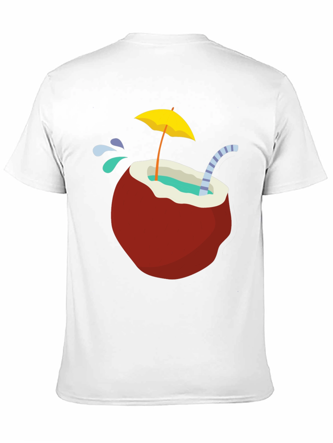 Tropical Coconut Drink T-Shirt - Vacation Vibes!