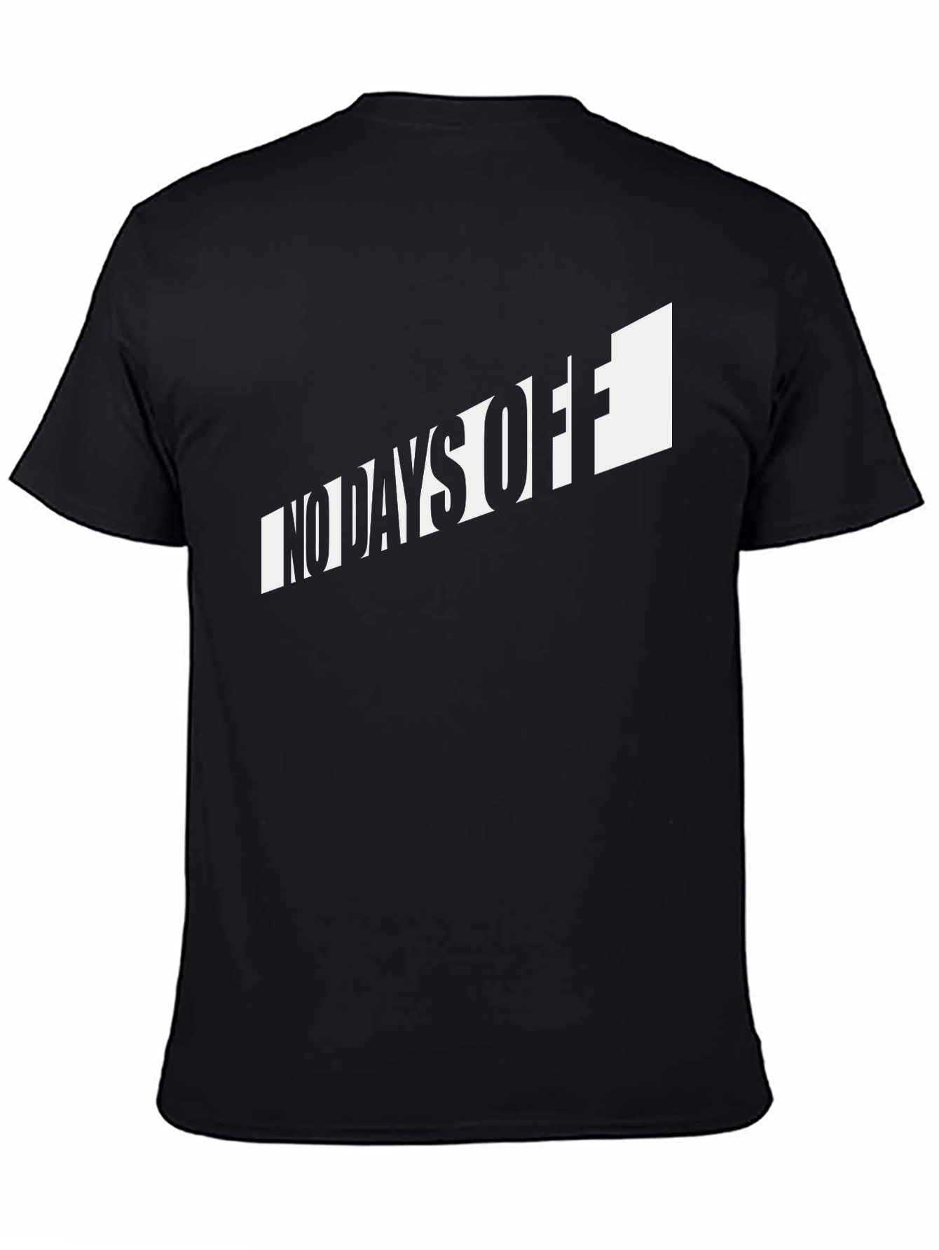 No Days Off Graphic Black T-Shirt