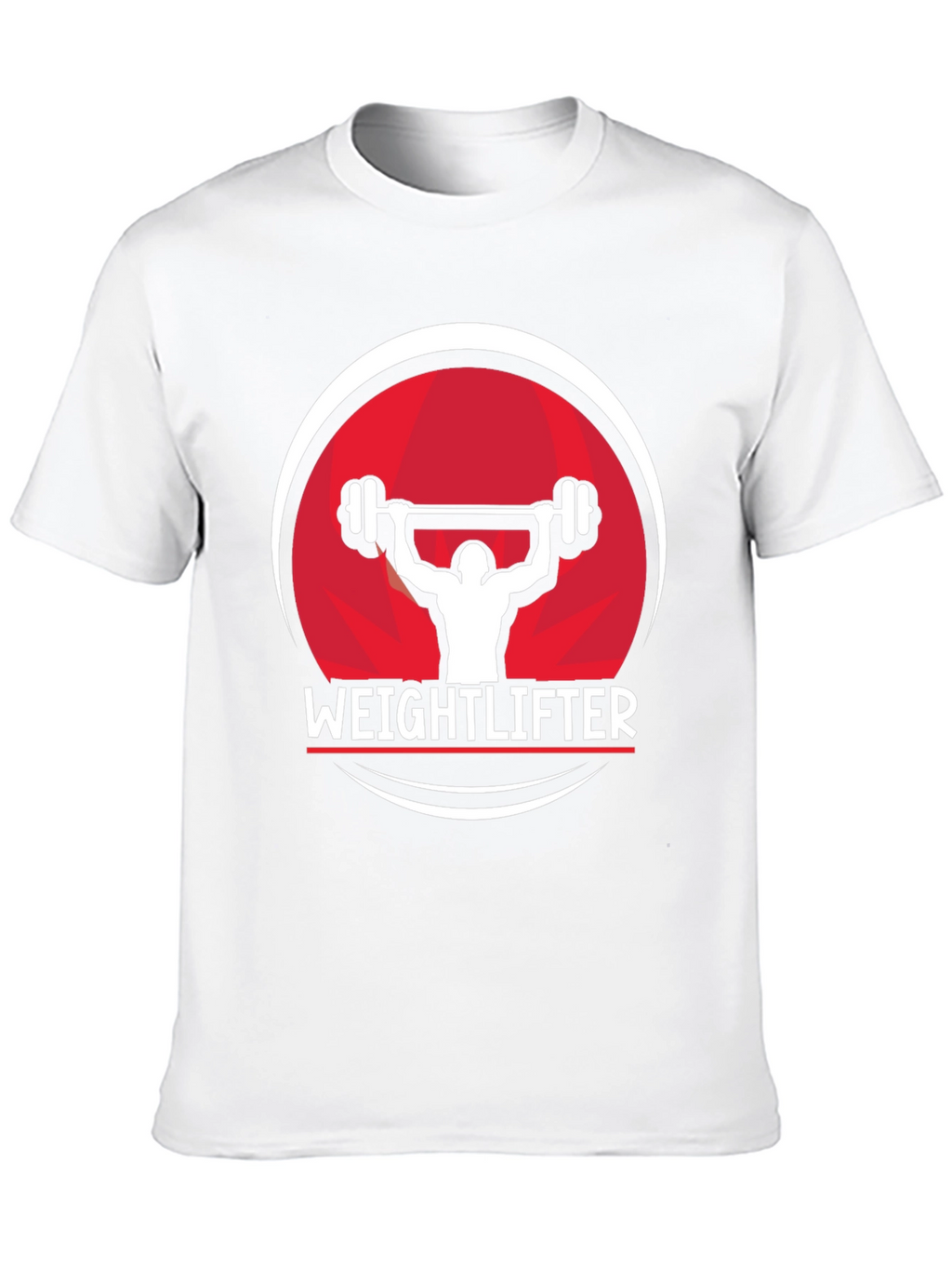 Weightlifter Graphic Tee - Black Cotton Fitness Shirt