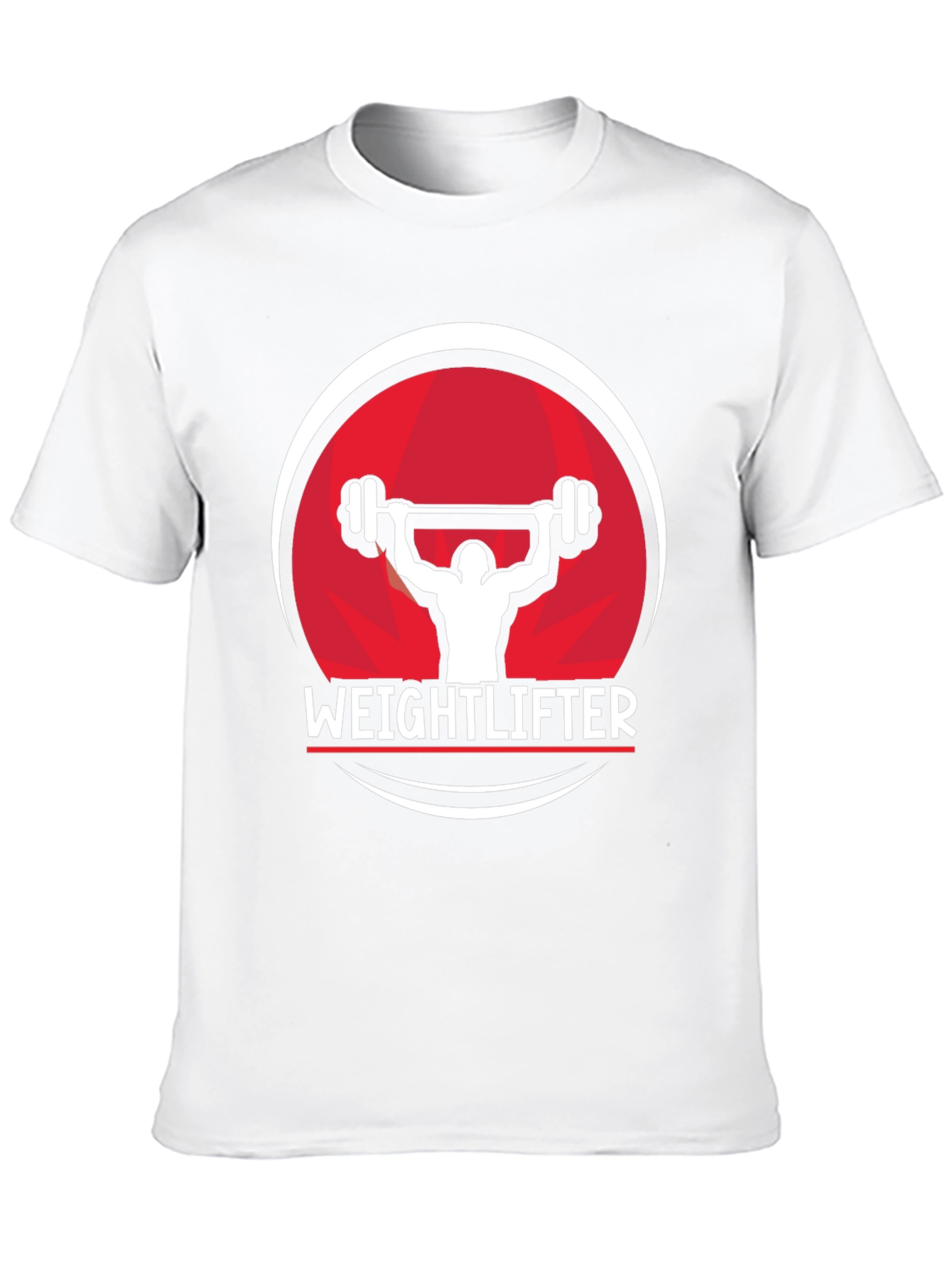 Weightlifter Graphic Tee - Black Cotton Fitness Shirt