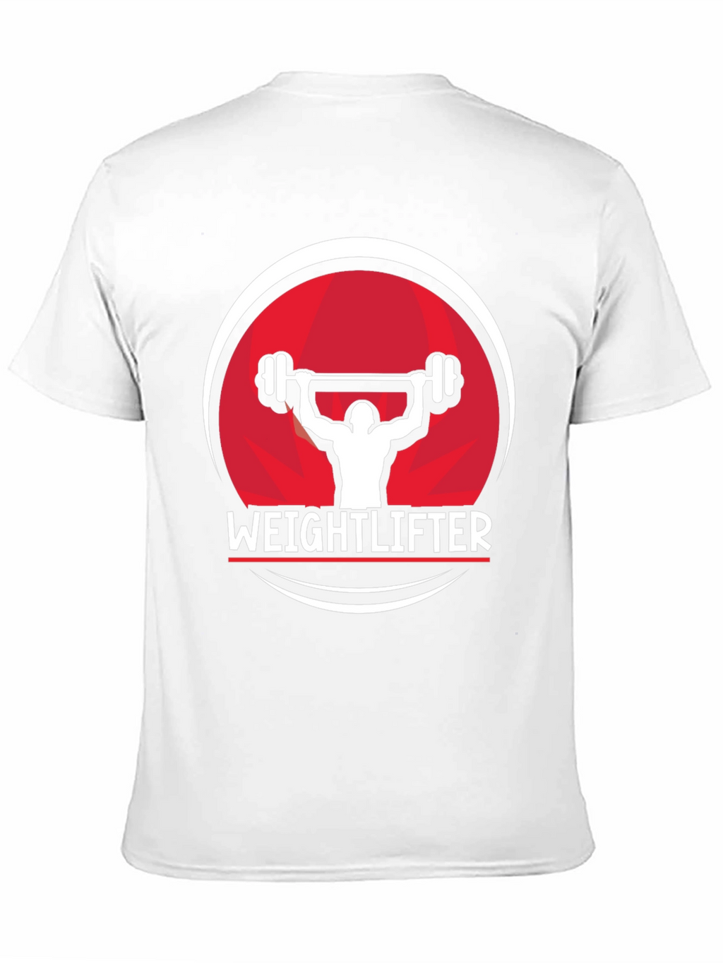 Weightlifter Graphic Tee - Black Cotton Fitness Shirt