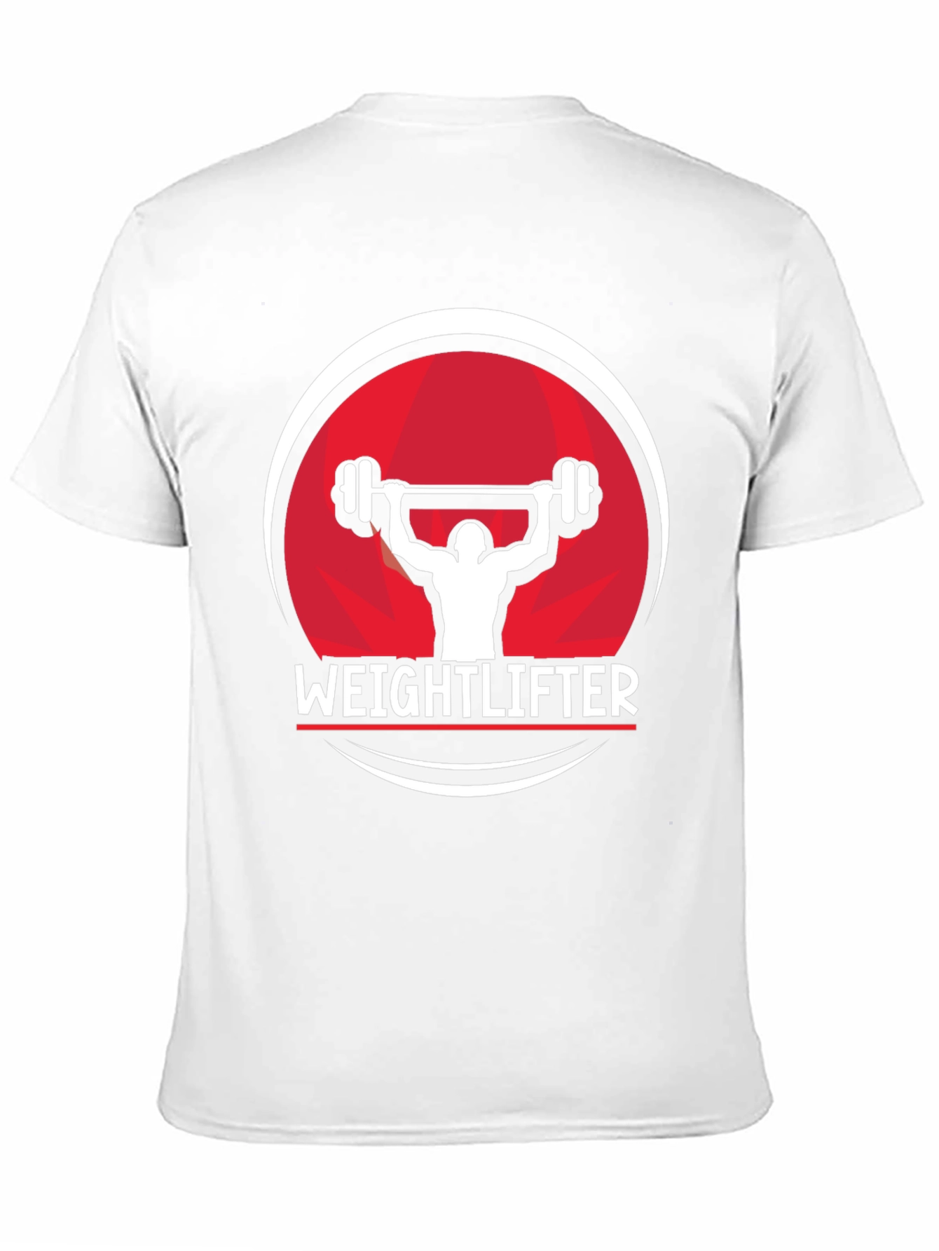 Weightlifter Graphic Tee - Black Cotton Fitness Shirt