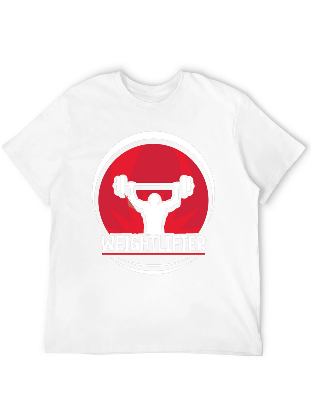 Weightlifter Graphic Tee - Black Cotton Fitness Shirt