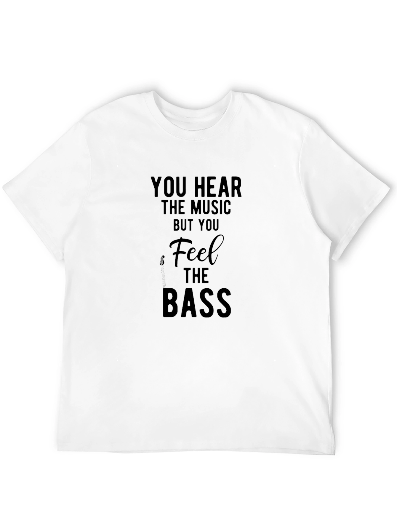 You Hear the Music Black Graphic Tee