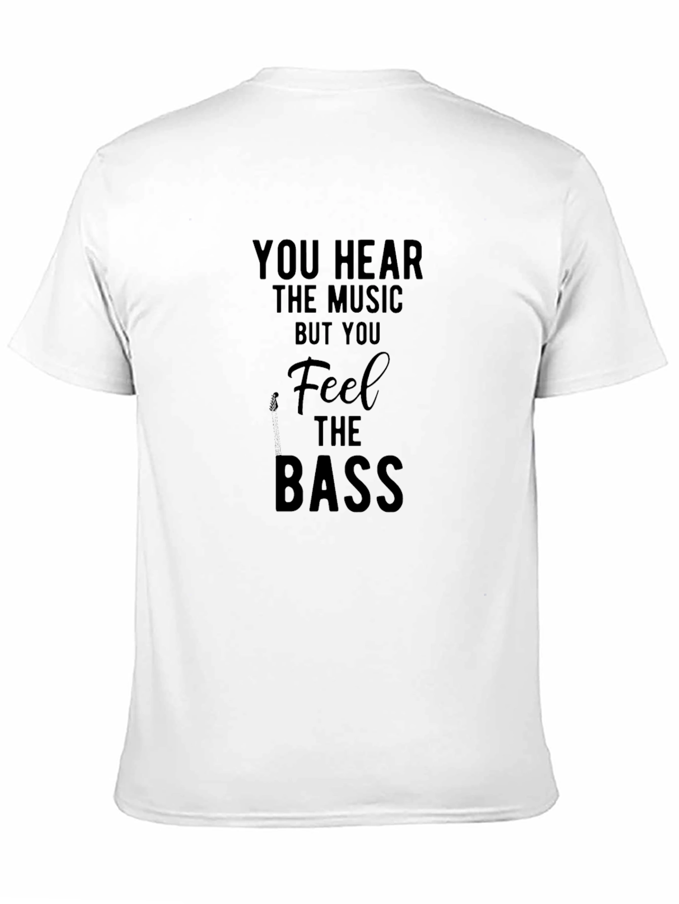 You Hear the Music Black Graphic Tee