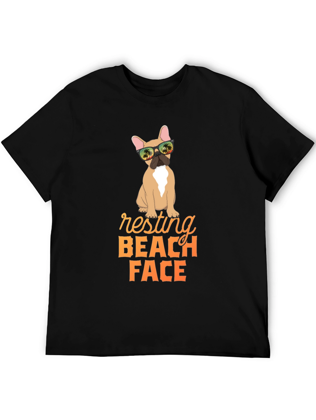 Resting Beach Face Dog Graphic Tee