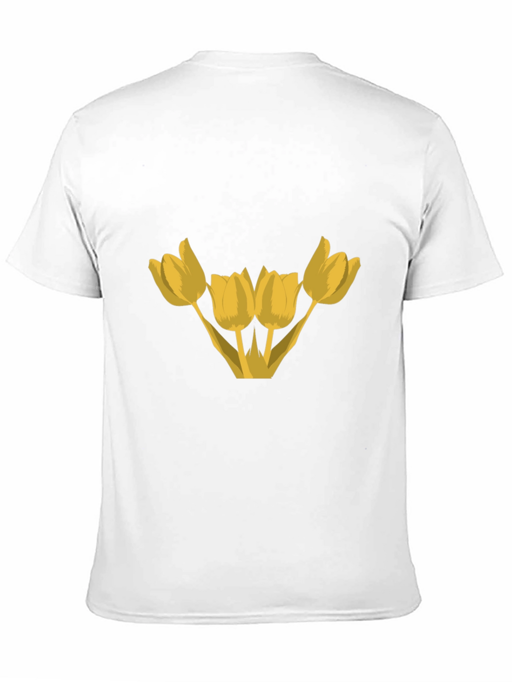 Floral Graphic T-Shirt - Yellow Tulips