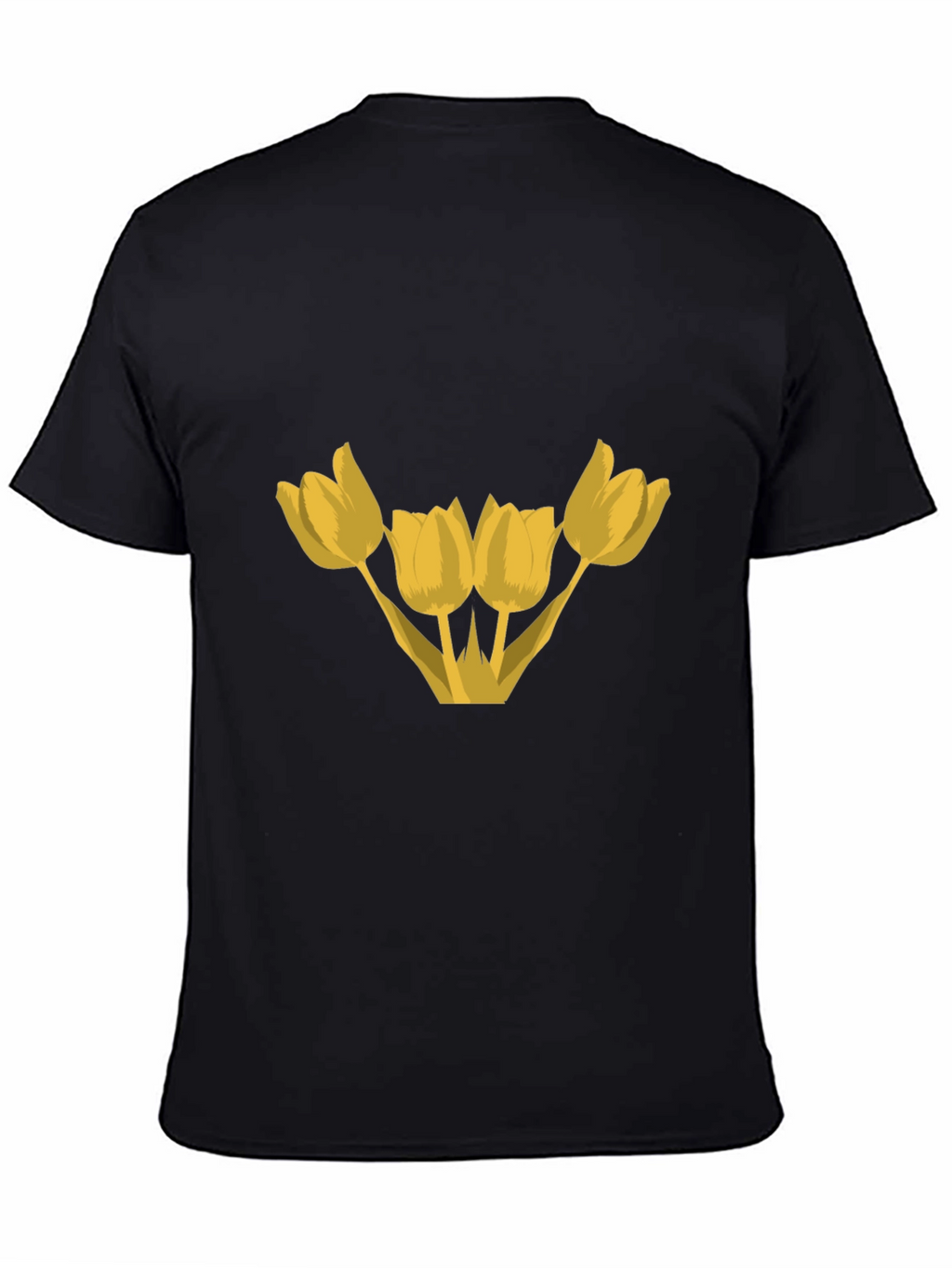 Floral Graphic T-Shirt - Yellow Tulips