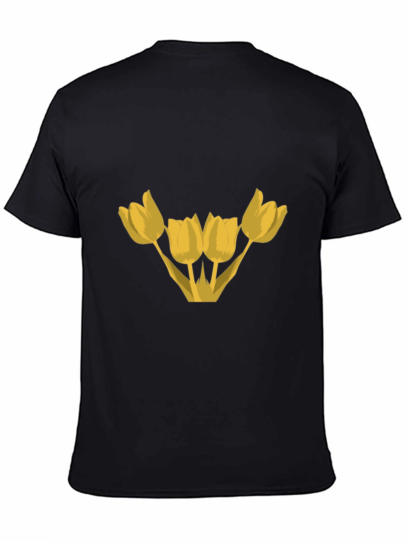Floral Graphic T-Shirt - Yellow Tulips
