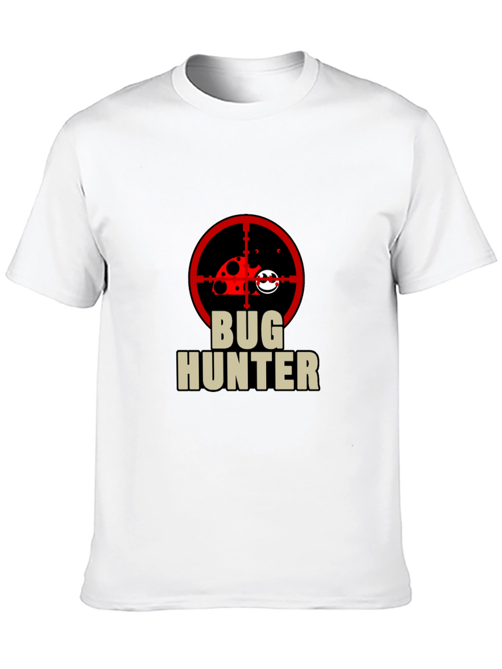 Bug Hunter Graphic Tee - Black Cotton T-Shirt