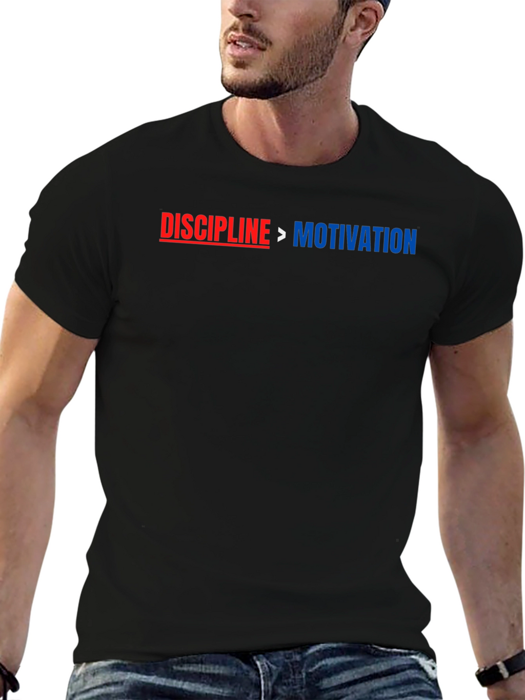 Discipline Over Motivation Graphic T-Shirt