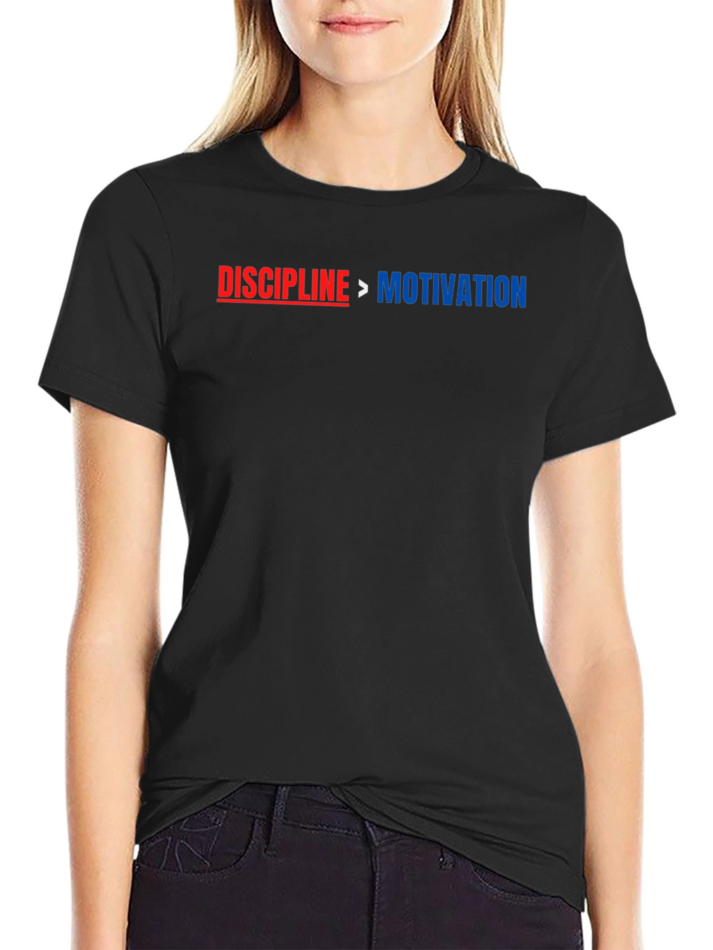 Discipline Over Motivation Graphic T-Shirt