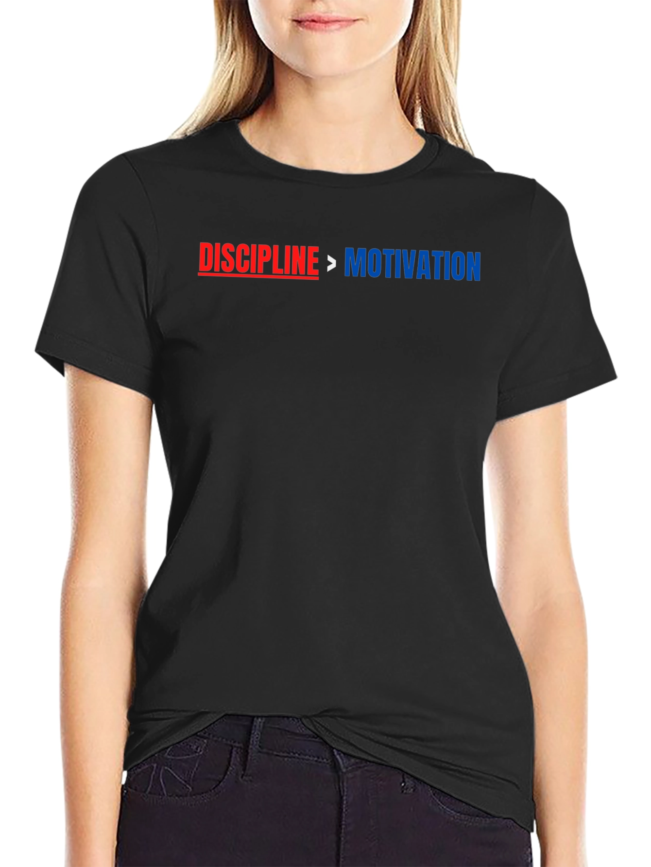 Discipline Over Motivation Graphic T-Shirt