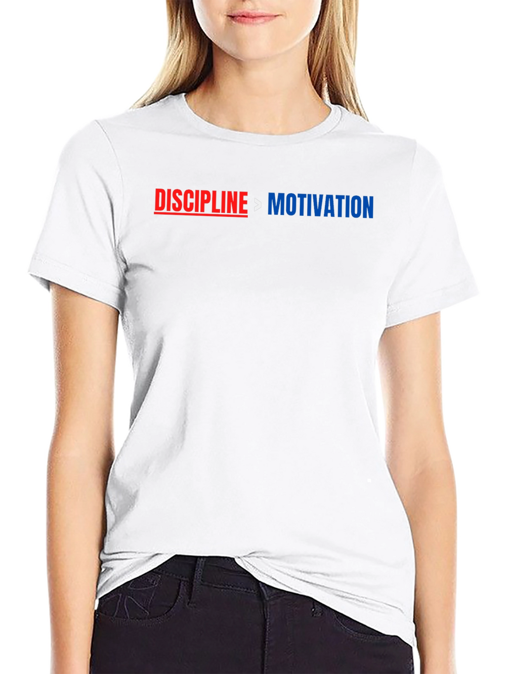 Discipline Over Motivation Graphic T-Shirt