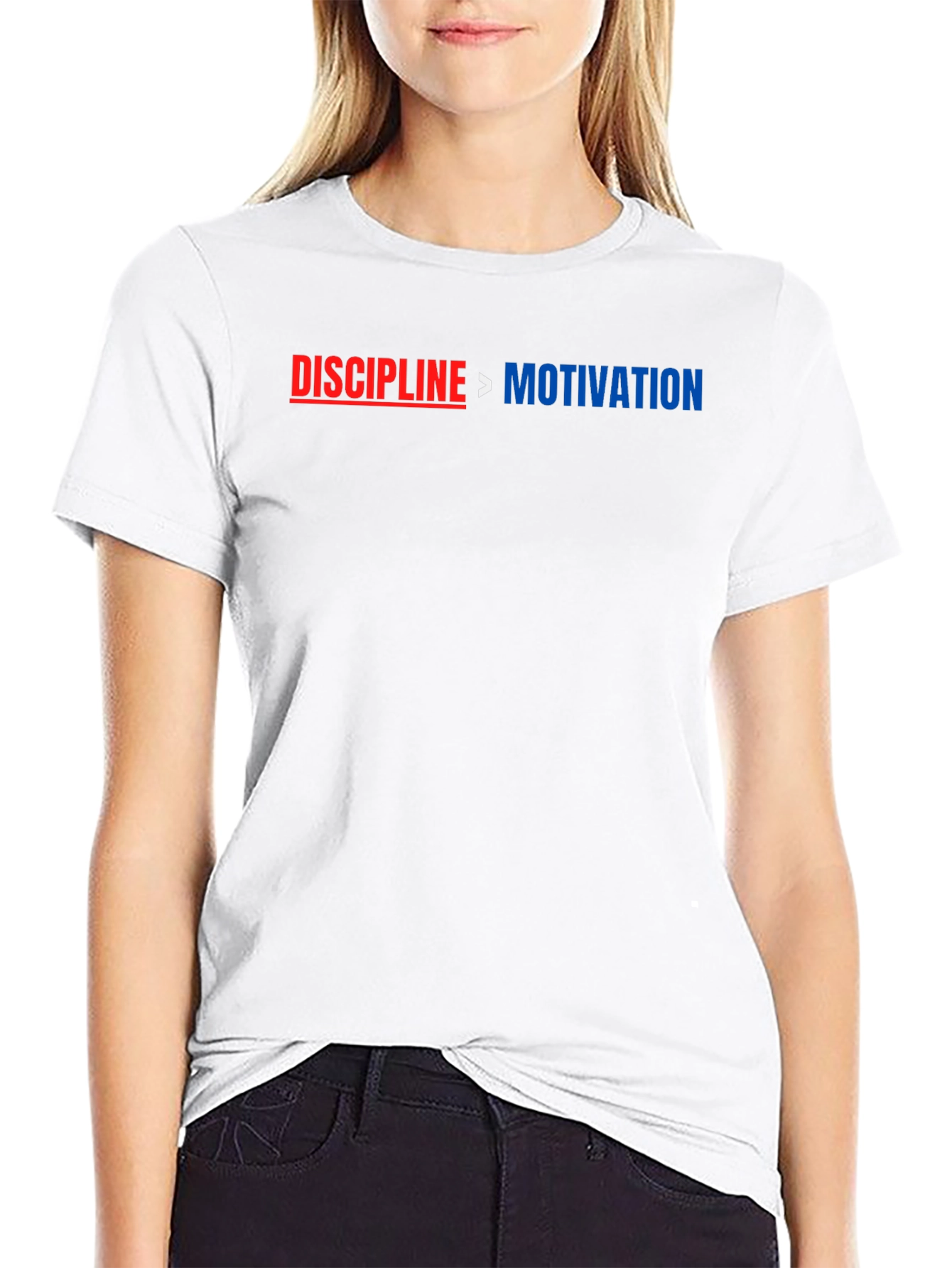 Discipline Over Motivation Graphic T-Shirt